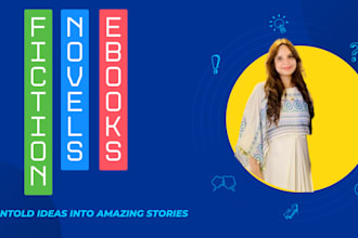 ghostwrite or rewrite your fiction book and ebook