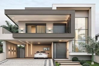 do 3d house exterior design, interior design, 3d rendering