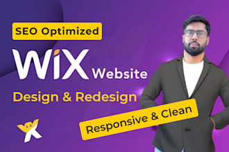 design modern SEO optimized wix website or wix ecommerce store