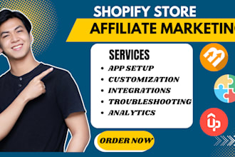 setup shopify affiliate program uppromote bixgrow referral goaffpro aftership