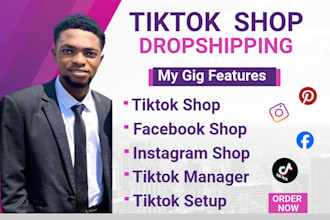 setup tiktok facebook instagram shop or ads manager with shopify marketing