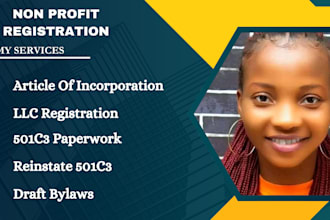 start llc registration non profit 501c3 paperwork , reinstate 501c3, 990, bylaws