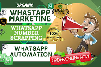 do bulk whatsapp marketing for you, whatsapp number scrapping and data mining