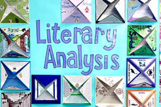 do critical and literary analysis of any literary work