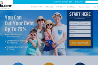 debt relief leads credit repair leads debt settlement lead consolidation website