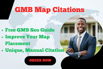 create 150 unique google map citations help your UK business