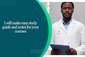 make easy study guide and notes for your courses