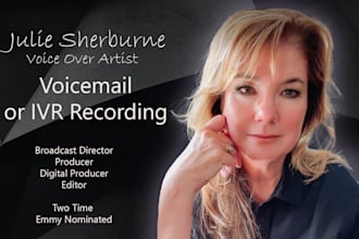 record a professional IVR voiceover or voicemail greeting