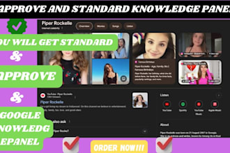 create approve and verified google knowledge panel for individual or brand