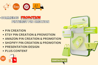 promote etsy, shopify, ebay, amazon, to my 10 million pinterest pins creation