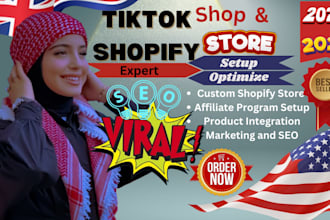 build shopify store, tiktok shop, tiktok affiliate marketing, dropshipping store