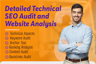 do technical SEO audit,site ranking analysis for wordpress,shopify,wix, any cms