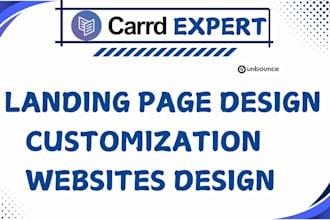 design carrd website card website redesign  landing page unbounce