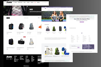 design luxury pickleball bag store website pickleball bag wix store ecommerce