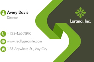 create an aesthetic and professional business card design