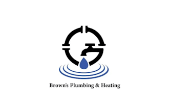 design modern classic plumbing and heating logo