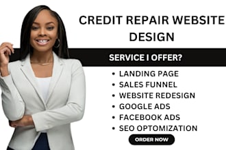 design credit repair website finance website accounting website safety repair