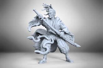 sculpt 3d historical figurine,3dstatue,printing stl file,headbust,clay sculpture
