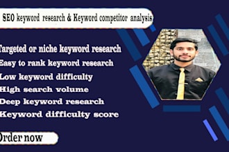 do advanced SEO  keyword research and competitor analysis