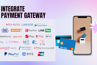 integrate stripe paypal  authorize dot com stripe klarna, crypto payment gateway