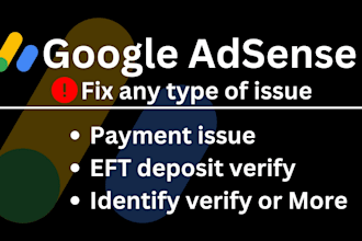 do fix adsense verification, tax information issue