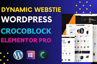 build dynamic woordpress website by crocoblock jet engine and elementor pro
