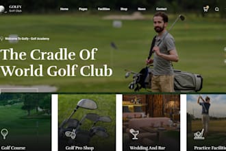 design golf shopify store golf apparel sport product sport apparel golf website