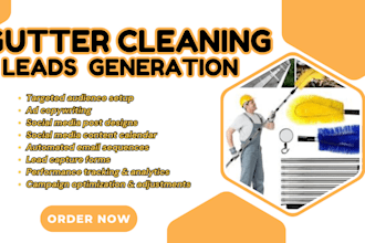 gutter leads gutter cleaning window cleaning house cleaning facebook google ads