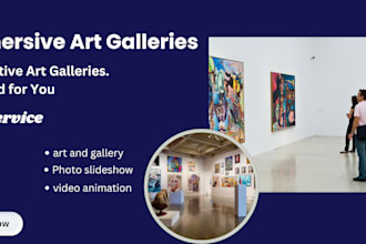 art and gallery design for you with an artwork and a museum