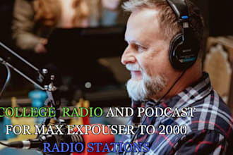 track your college radio and podcast for max exposure to 2000 radio stations