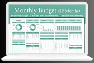 design personal budget tracker in google sheet