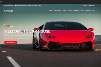 design automobile website store automotive shopify store auto, car parts website