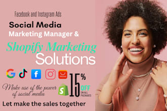 be your instagram tiktok facebook social media marketing manager content creator