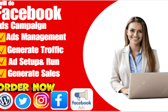 run shopify facebook ads campaign management,instagram advertising, marketing