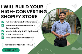 setup and customize your shopify store as a shopify expert