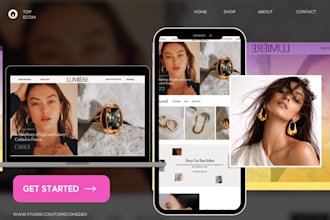 design luxury fashion jewelry shopify store jewelry website dropshipping store