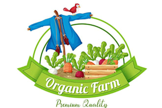 design minimal agriculture themed logo