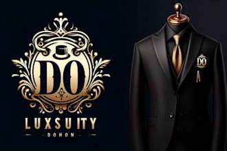 do luxury fashion clothing brand business monogram logo design