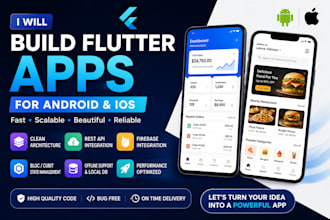 develop flutter mobile apps