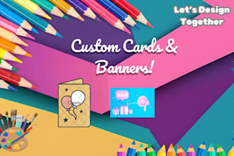 do greeting card pamphlet and banners design