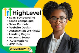 gohighlevel salesfunnel a2p10dlc course setup landing page go high level website