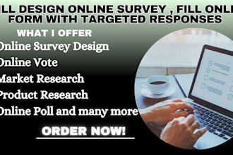 design google form and recruit over 1000 respondents to fill online survey