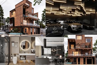 3d architectural walkthrough 3dexterior design,house render,commercial building
