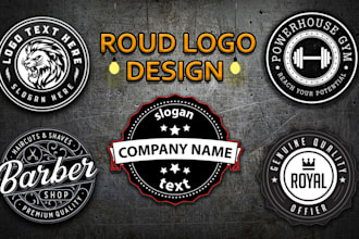 design modern badge, patch, round sticker, label,logo design