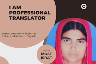 perfectly translate english to italian and italian to english