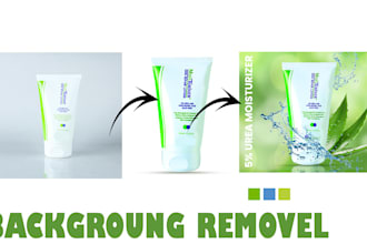 do background removal, cut out the image, make white or transparent bg
