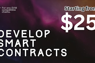 develop smart contracts for evm chains