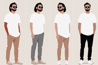 draw a minimalist vector portrait from your photo