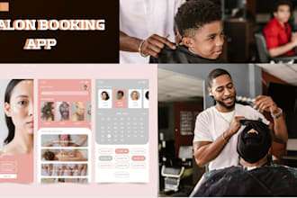 develop custom salon booking app, hair beauty app, barber app, hair stylist app
