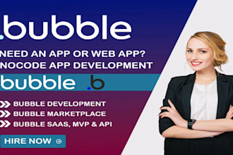 develop bubble saas website, bubble saas, bubble crm, bubble mvp